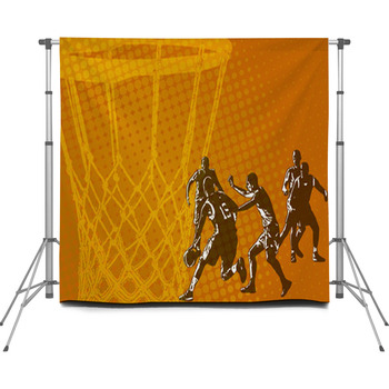 Basketball Photo Backdrops | Available in Ultra Large Custom Sizes