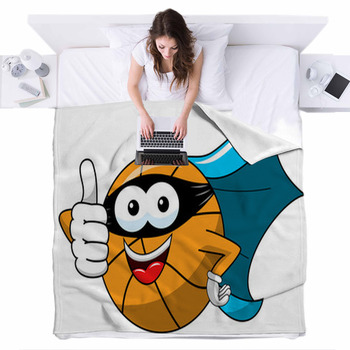 Cartoon Fleece Blanket Throws Free Personalization