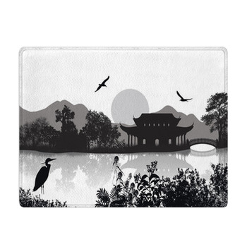 Beautiful Asian Landscape Bath Mat