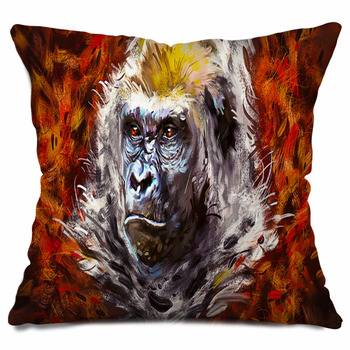 https://www.visionbedding.com/images/theme/beautiful-portrait-of-a-gorilla-painted-face-of-a-gorilla-on-a-vivid-background-oil-paint-style-outdoor-throw-pillow-302907283.jpg