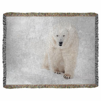 Polar bear Fleece Blanket Throws Free Personalization