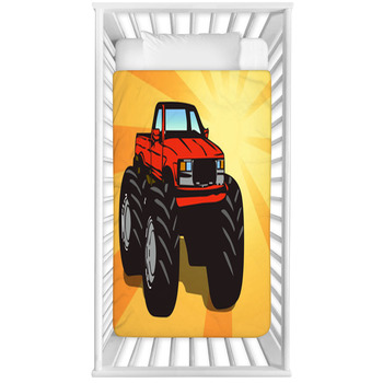 monster truck crib bedding