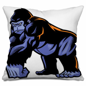 Gorilla Art For Men Women Kids Primate Gorilla Lover Throw Pillow