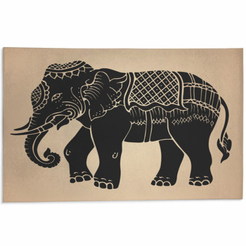 Elephant Area Rugs & Custom Size Floor Mats