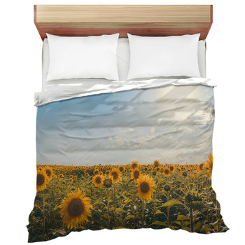 Sunflowers field floral bedding popular Comforter with my art.