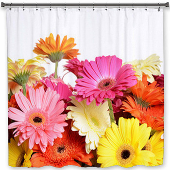 Bouquet  Gerbera Flower Shower Curtain