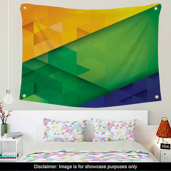 Geometry Towel- Flags