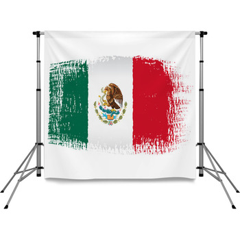 Mexican flag Custom Backdrops | Available in nearly ANY Custom Sizes