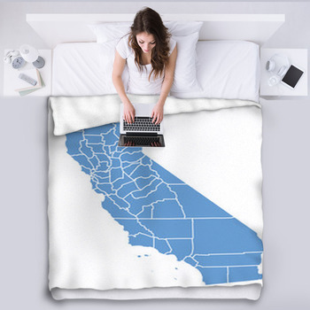 "I Love You California" Blanket Print — Affordable Art – 3 ...
