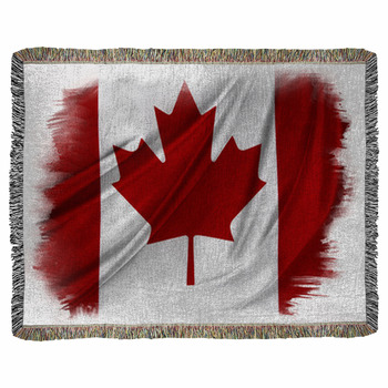 Canadian flag Fleece Blanket Throws | Free Personalization