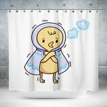 Catch A Cold Little Chick Custom Size Shower Curtain