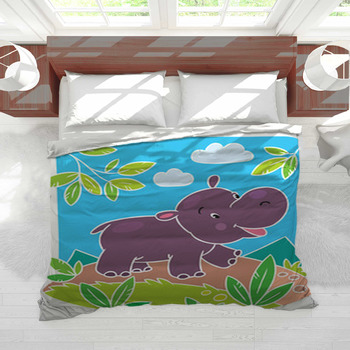 Hippo Comforters, Duvets, Sheets & Sets | Personalized