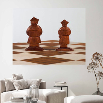 King and Queen Wall Art/Checkmate Chess Wall Art