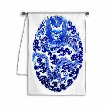 Chinese Dragon Painted On A Ceramic Vase Towel