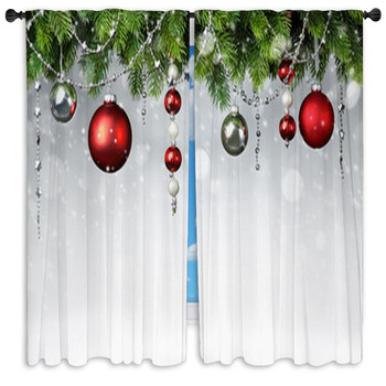 Christmas Drapes & Window Treatments | Black Out | Custom Sizes