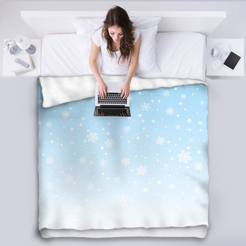 Snowflake fleece online blanket