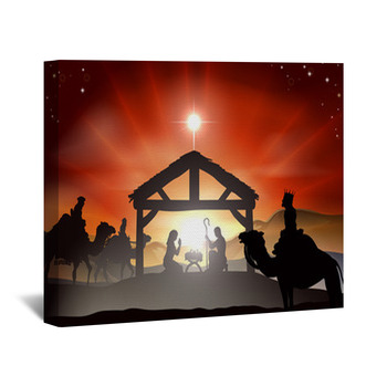 Nativity scene Wall Decor in Canvas, Murals, Tapestries, Posters & More