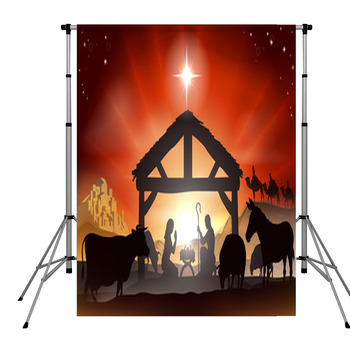 Nativity scene Custom Backdrops | Available in Very Large Custom Sizes