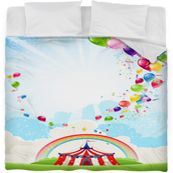 Circus Comforters, Duvets, Sheets & Sets | Personalized