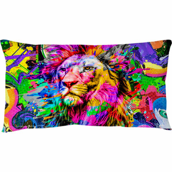 lion face cushion