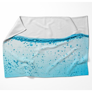 Aqua Fleece Blanket Throws | Free Personalization