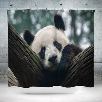 Panda Shower Curtains, Bath Mats, & Towels Personalize