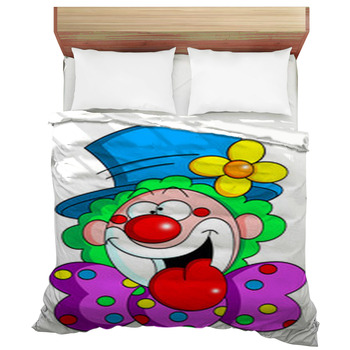 Green Bay Packers Logo Scary Clown Bedding Set