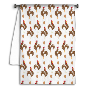 Cock Vector Art Background Design For Fabric And Towel