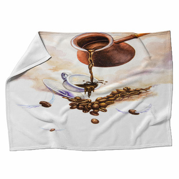 Coffee Fleece Blanket Throws | Free Personalization