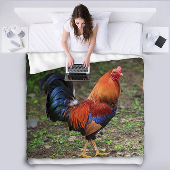 Chicken Fleece Blanket Throws Free Personalization