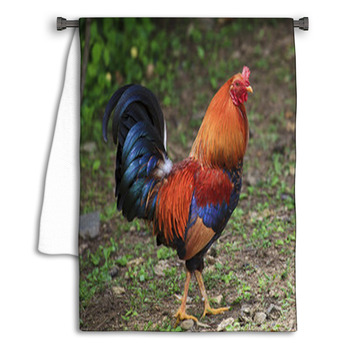 Colorful Rooster Towel