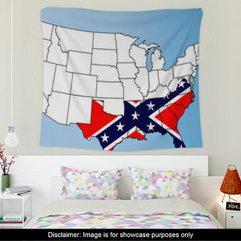 Confederate 2025 flag tapestry