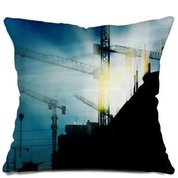 Forklift Truck Pillow Cushion. Personalized Accent Pillows