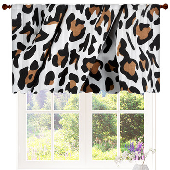 Cotton Fabric With Animal Print Custom Size Valance