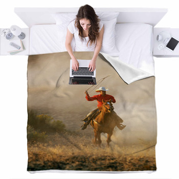 Western discount fleece blankets