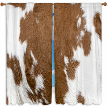 Cowhide Custom Size Window Curtain