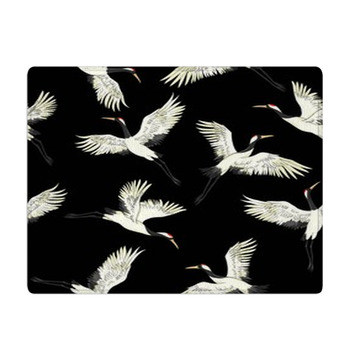 Crane Pattern Vector Illustration Bath Mat