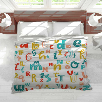 Alphabet Comforters Duvets Sheets Sets Personalized