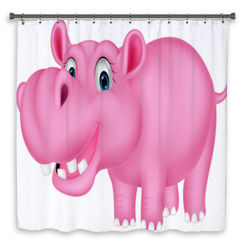 Hippo Shower Curtains, Mats, & Towels Personalize