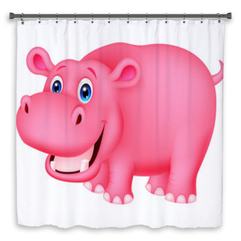 Hippo Shower Curtains, Bath Mats, & Towels Personalize