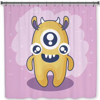 Monster Shower Curtains, Bath Mats, & Towels Personalize