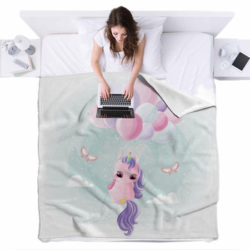 Fleece cheap unicorn bedding