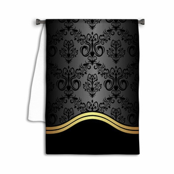 Damask Background Decorated The Elegant Border Towel