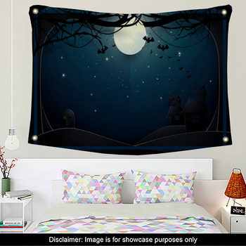 Wall Art Print, Dracula's Castle Poster, Halloween