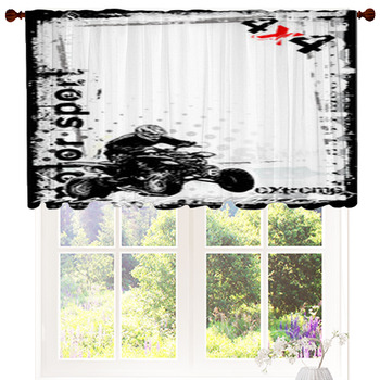 Motocross Curtains - Boys Window Curtains Red & White Stripes - Motocross Curtain - ATV Dirt Bike selling Window Curtain Panels Custom Size #272