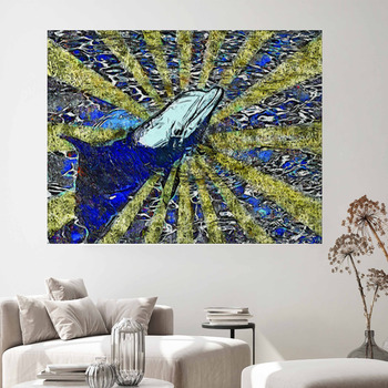 Starry Night Pink Dolphin Miami Dolphins Wall Decor Nusery Decor