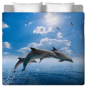 Dolphin Comforters, Duvets, Sheets & Sets | Custom