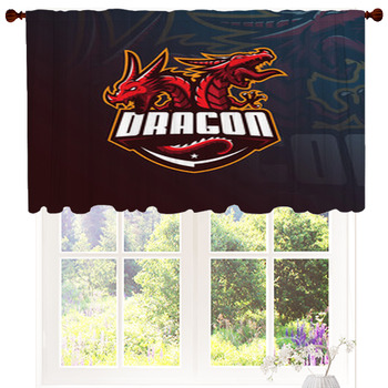Dragon Vector Mascot Logo Design Custom Size Valance