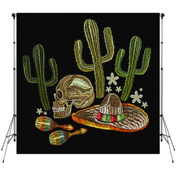 Mexican style Photo Backdrops | Available in Ultra Large Custom Sizes