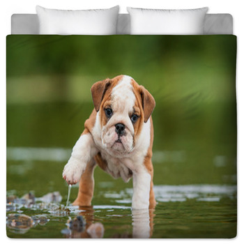 English bulldog bed sheets best sale